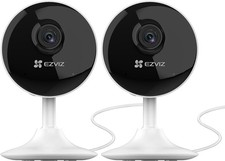 Image of EZVIZ C1C 2 Pack Mini Home Security Camera Indoor, 1080P Wired Wifi Camera, Home