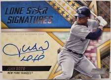 Juan Soto -Topps Stadium Club 2024🔥Lone Star Signatures🔥AUTO 02/25🔥#LSS-JS