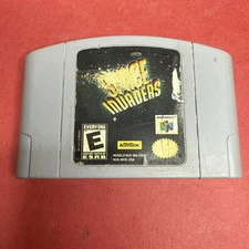 READ* Space Invaders N64 Cart Nintendo 64 AS-IS FOR PARTS NOT WORKING!