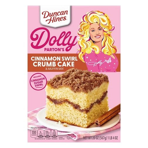 Duncan Hines Dolly Parton's Cinnamon Swirl Crumb Cake 混合 2 包 — 第 2/2 张图片