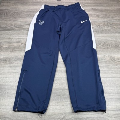 Nike Villanova Wildcats Pants Men XL Blue Baggy Ankle Zip Pocket Toggle Swoosh