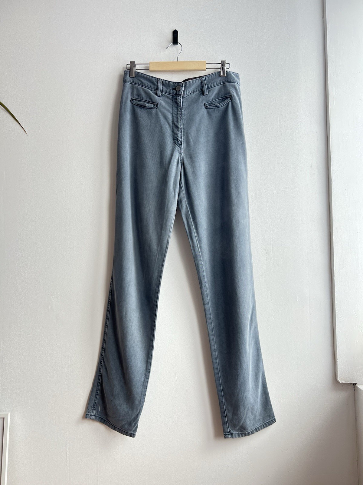 Vintage Fendi Women Lightweight Jeans Gray Size 30/34