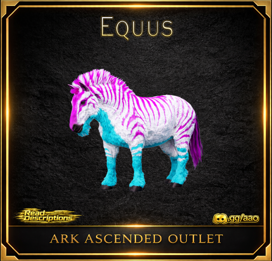 Ark Survival Ascended-Dino-Top Stats- Equus-Official-Colors-PVE