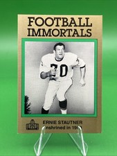1985 Football Immortals Ernie Stautner HOF Enshrined In 1969 #109 Steelers