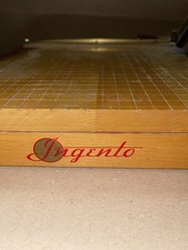Vintage Ingento No. 4 Guillotine Paper Cutter 12" Hardwood Cast Iron Arts Crafts