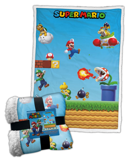Coperta Sherpa Super Mario Personaggi