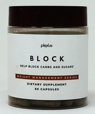 Plexus BLOCK "Help Block Carbs & Sugars" 60 Capsules Weight Management EXP: 5/26