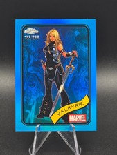 2025 Topps Chrome Marvel VALKYRIE True Blue Refractor /299 #187