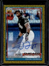 2026 Topps Frank Thomas 1991 Chrome Silver Pack Auto Gold Mojo Refractor #/50