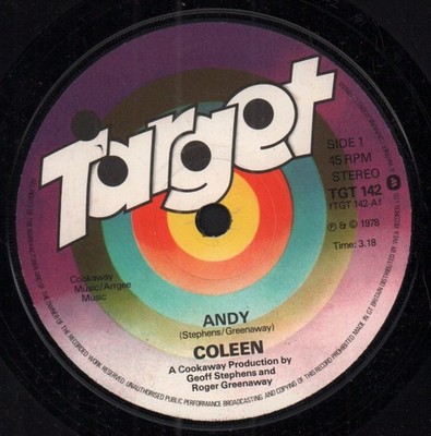 Coleen Andy 7'' Vinyl UK Target 1978 TGT142