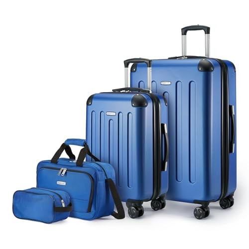 Set, Including Two Hardside Suitcases - Navy Blue
