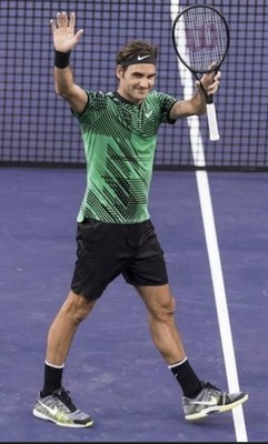 Nike Roger Federer 2017 Indian Wells Miami Zoom Vapor Flyknit Size
