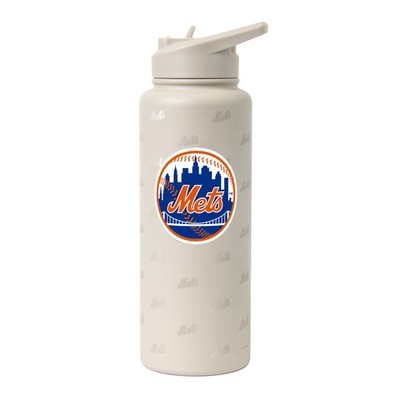 Logo Brands New York Mets 34oz. Sand Ghost Quencher Bottle