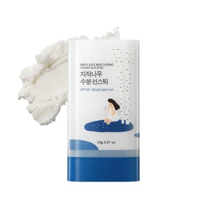 ROUND LAB Birch Juice Moisturizing Sun Stick Broad 0.67 Ounce (Pack of 1) 
