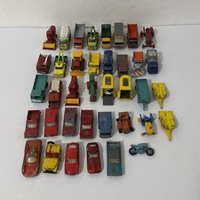 Matchbox Lesney 1960 s Lot Of 38 Vehicles - Cars Trucks Tractors