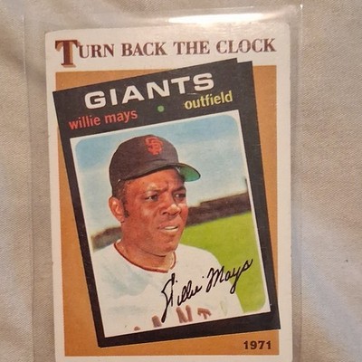 Topps Turn Back the Clock 2-Card Lot Willie Mays Giants #403 Hank Aaron #663