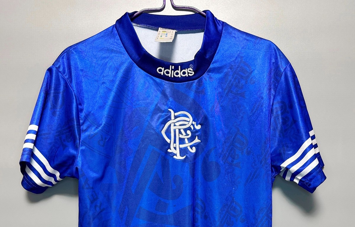 グラスゴー・レンジャーズ 1994～1996 adidas ユニフォーム RANGERS FC SCOTLAND 1994/1996 HOME FOOTBALL SHIRT #8 GASCOIGNE