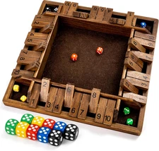 14 Inches 4-Way Board Game (2-4 Players) for Kids & Adults [Large Wooden Game, 8
