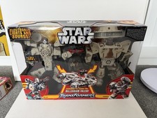 Hasbro Star Wars Transformers Millennium Falcon Combiner Han & Chewbacca *BNIB*