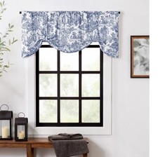 Ellis Blue Toile Valance 60 X 24