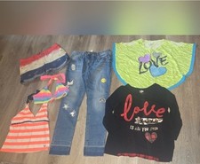 Girls Justice Clothing 6 Item Lot Lot Sizes 12/14 Swimwear Jeans Shorts Tops