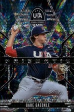 2026 Panini Stars & Stripes Prizm USA Baseball Gabe Gaeckle #4 Prizmatic Disco
