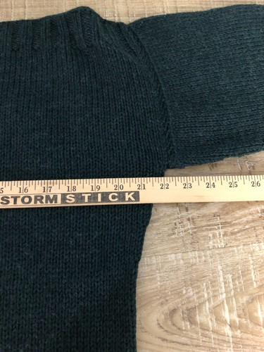 Women's Boat Neck Maybe Wool? Sweater No Tags Hunter Green 44 Chest XL? - Picture 6 of 9