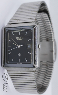 Vintage Rado 111.3106.4 ETA 956.111 Edelstahl neue Batterie Uhr