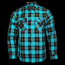 Dixxon Better Lovers Plaid Flannel Button-Up Shirt Long Sleeve Pockets XL
