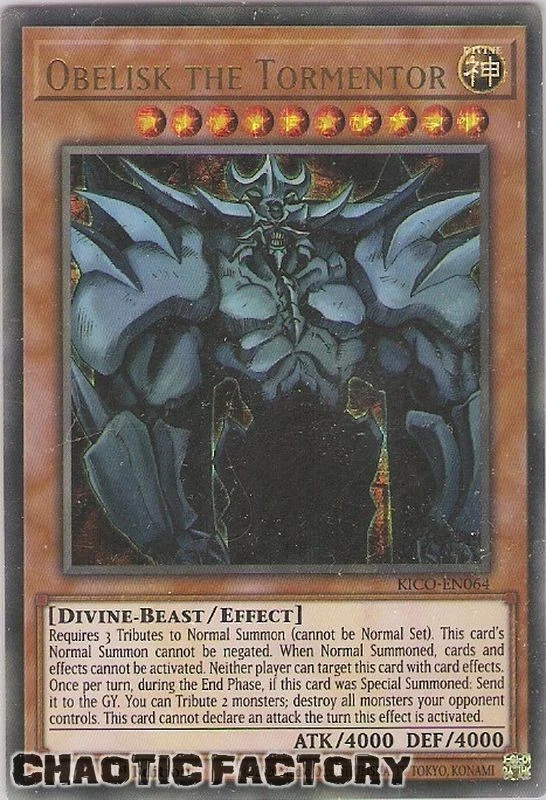 25+ Obelisk The Tormentor Rare Yu-Gi-Oh! TCG Individual