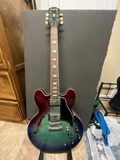 Epiphone ES-335 Figured Semi-Hollow Body Electric Guitar Blueberry Burst Restock