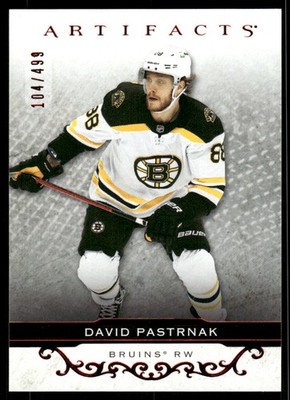 2021-22 Artifacts Ruby #107 David Pastrnak /499 - HKY