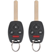 2 PCS Key Fob Replacement Honda Accord 2003  2007 Remote Keyless Entry 4 Button