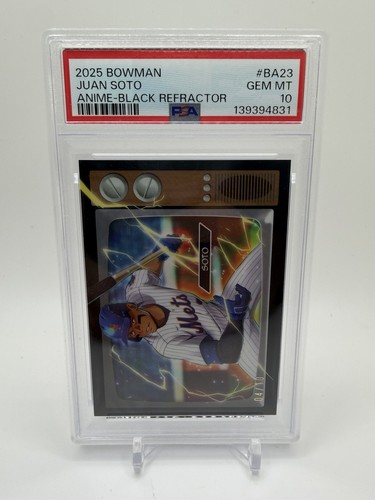 Juan Soto [Black] #BA-23 2025 Bowman Anime card