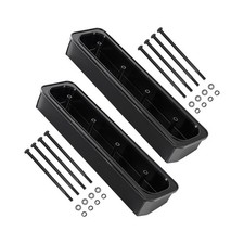 Black Center Bolt Valve Covers For 87-00 Chevy Gmc 305 350 Small Block V8 Black