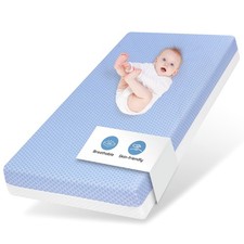 Crib Mattress Dual Sided Memory Foam Baby Toddler Bed Mattress, 52" x 27.6" x...