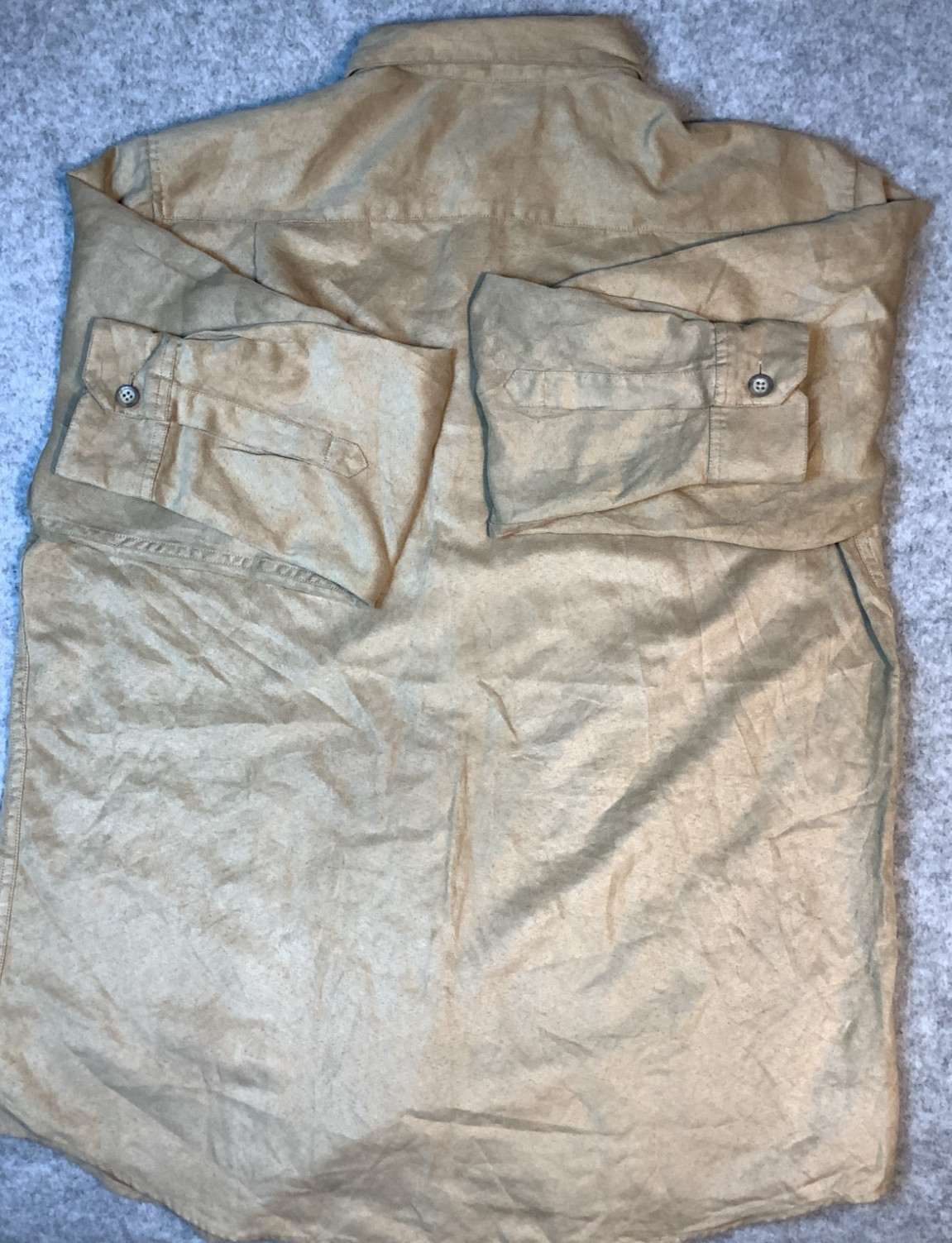 Soft Faux Suede Claiborne Shirt Men’s Size L Brown Men's Clothing P19x image 5