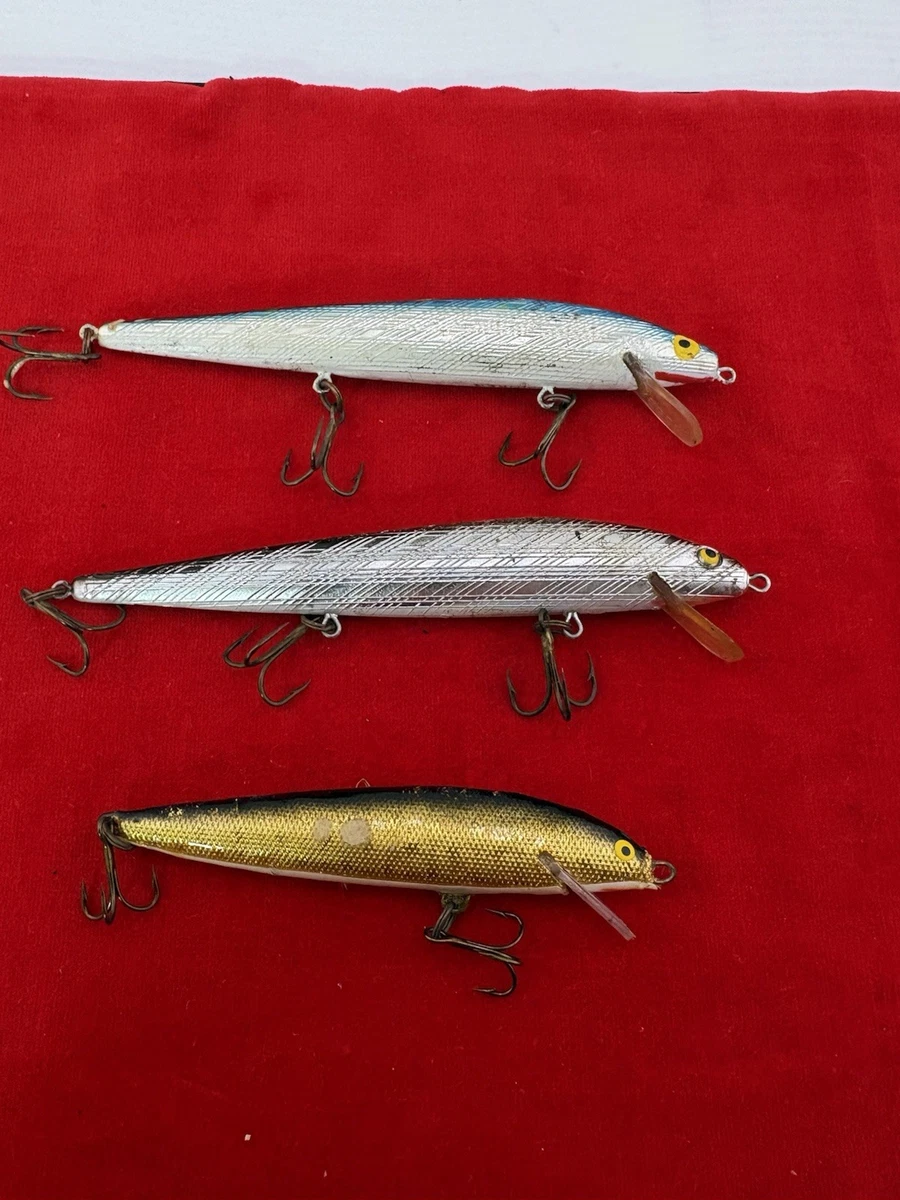 Lot De 2 Leurres Rapala Down Deep Fat – Crankbait Vintage – Irlande & Finlande