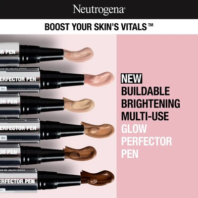 (CHOICE OF COLOR) Neutrogena Healthy Skin Glow Perfector Pen Buildable Glowing