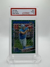 2023 Optic Rated Rookie Sam LaPorta #237 Green Velocity Prizm PRISTINE 10