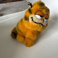 Vintage 1981 Dakin Garfield Cat 7  Plush Stuffed Animal Ground Nutshell Korea 14