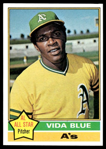 Vida Blue #140 1976 Topps card