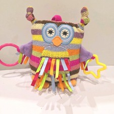 Jellycat Owl, Hoot Owl new Rattle 