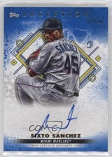 2022 Inception Base Rookie and Emerging Stars Blue 2/10 Sixto Sanchez Auto 0s55