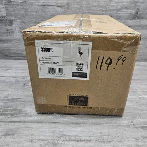 Hinkley Lighting Collier 1 Light Sconce, Heritage Brass - 3380HB - Picture 3 of 5