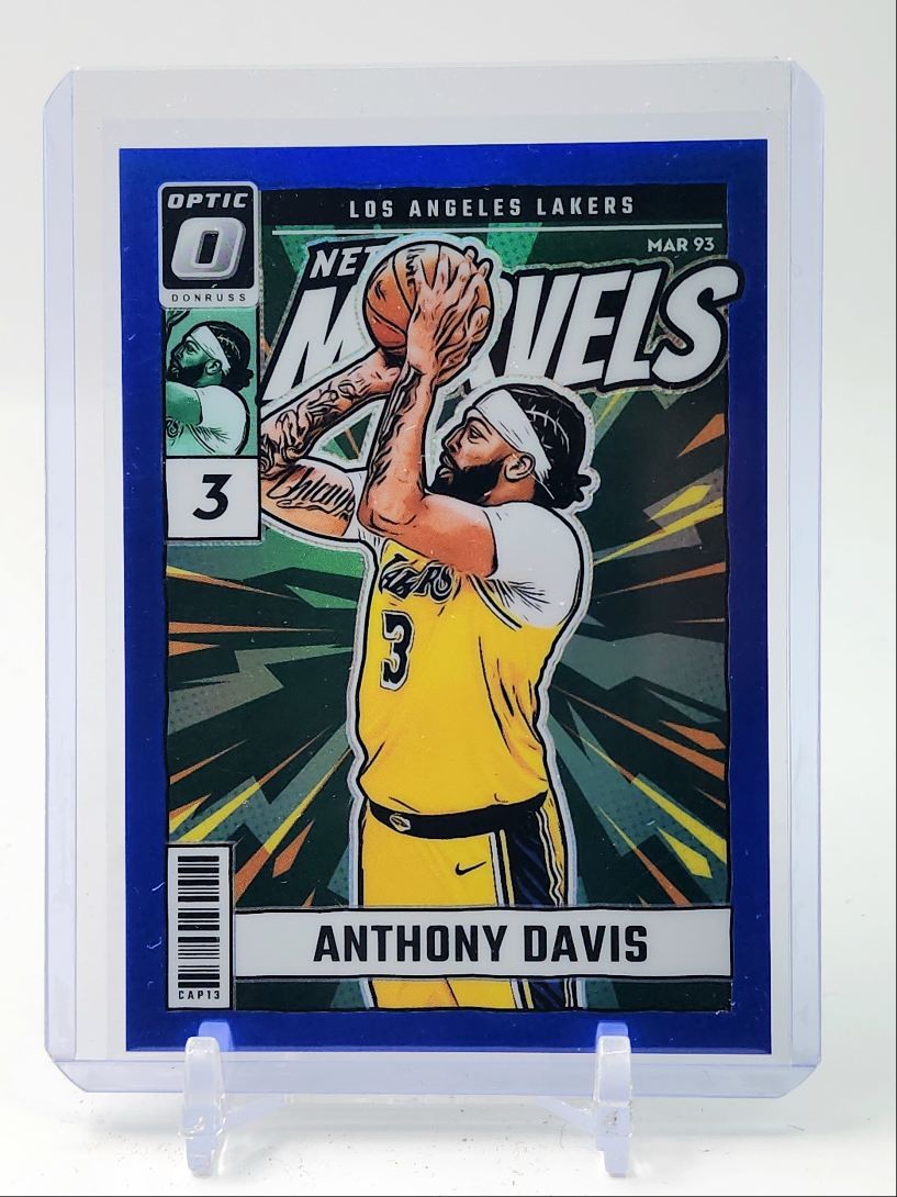 ANTHONY DAVIS 2024-25 DONRUSS OPTIC NET MARVELS BLUE PRIZM LAKERS /49 Q5908