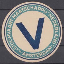 Cinderellas #78 - Netherlands steamship baggage label Nederland line