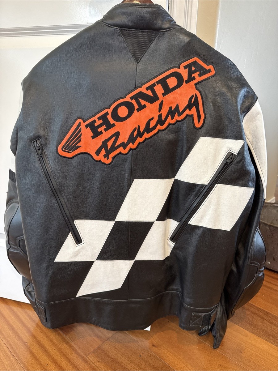 Vintage Honda Racing Leather Jacket 48 | eBay