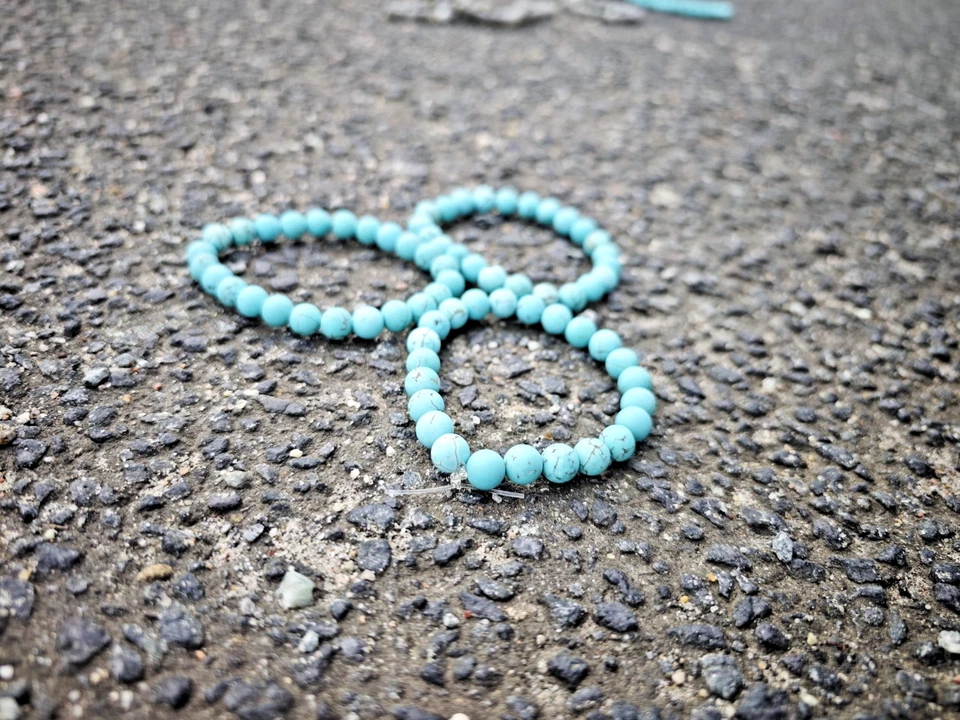 Handgefertigtes Türkis - Armband - Natürliche Edelsteinperlen 8mm Energieschmuck - Bild 2 von 3