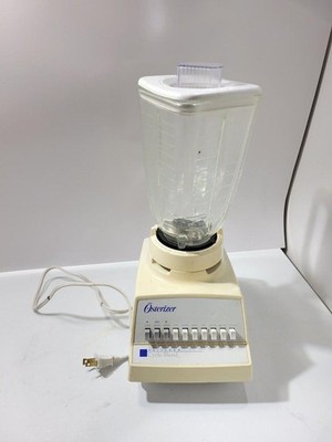 Vintage Oster Osterizer Designer Cycle Blend Blender Beige 10 Speed 890-20M